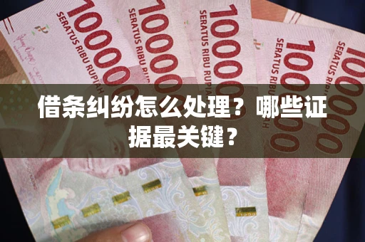济南借条纠纷怎么处理？哪些证据最关键？