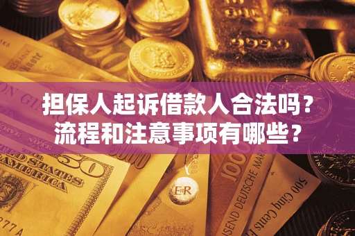 济南担保人起诉借款人合法吗？流程和注意事项有哪些？