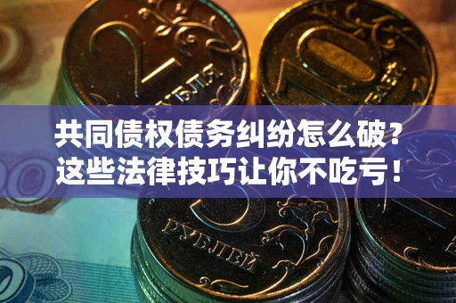 济南共同债权债务纠纷怎么破？这些法律技巧让你不吃亏！