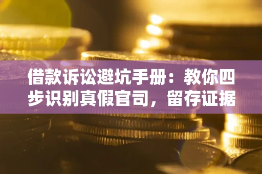 济南借款诉讼避坑手册：教你四步识别真假官司，留存证据不踩雷