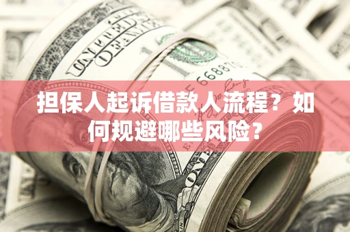 济南担保人起诉借款人流程？如何规避哪些风险？