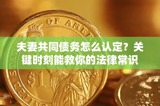 济南夫妻共同债务怎么认定？关键时刻能救你的法律常识