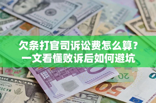 济南欠条打官司诉讼费怎么算？一文看懂败诉后如何避坑