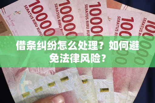 济南借条纠纷怎么处理？如何避免法律风险？